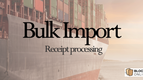Bulk Import Receipts